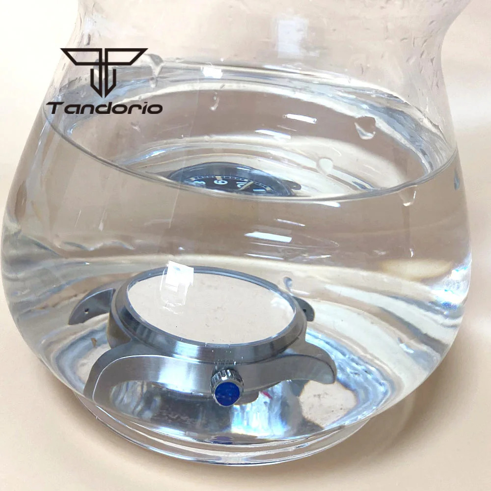 Tandorio 39mm 20BAR Dive Pilot Mens Automatic Steel Watch NH35 Miyota 8215 PT5000 Mechanical AR Sapphire Wristwatch Green Lume 251217