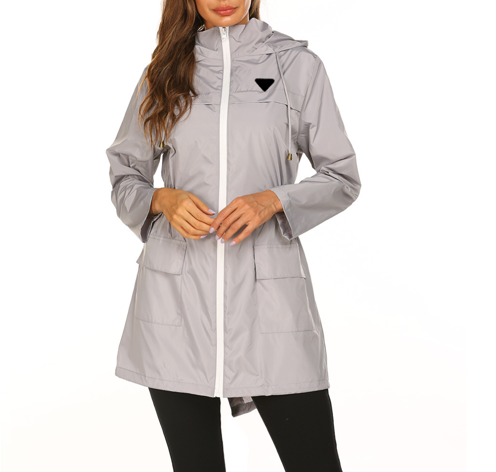 2026 new Women Outerwear Raincoats Coats Designers Clothes Yoga Gym Jacket Quick Dry Waterproof Raincoat Long Sleeves
