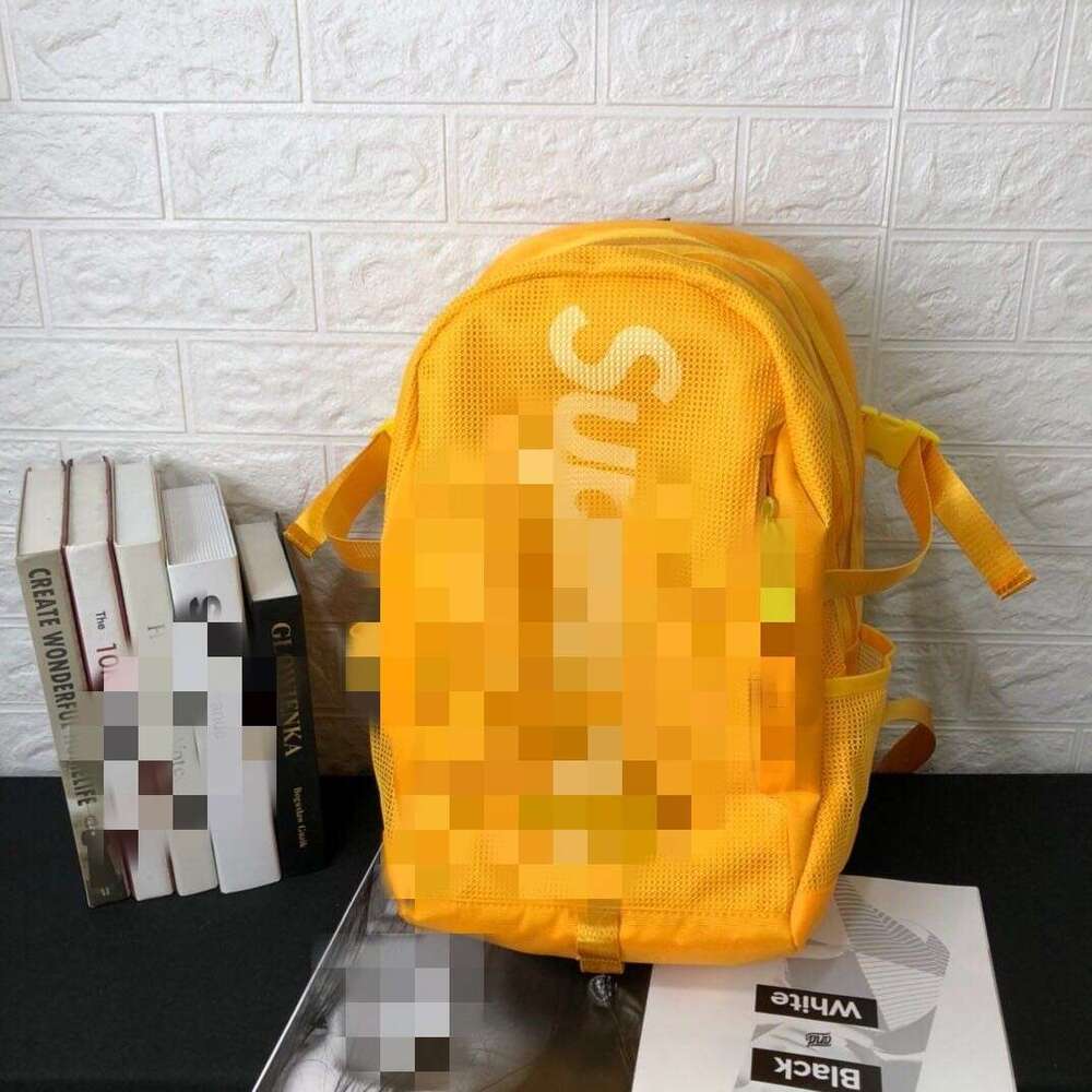 Supremely Backpack Designer Bag Luxury Shoulder Bag Casual Trendy Large Capacity Travel Laptop High School Fashion College Student Middle Bag Basketball Bag