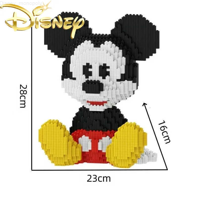 Disney Disneys New Mickey Building Block Toys Splicing Building Block Ornaments Educational Childrens Toys Childrens Birthday Gift H251218