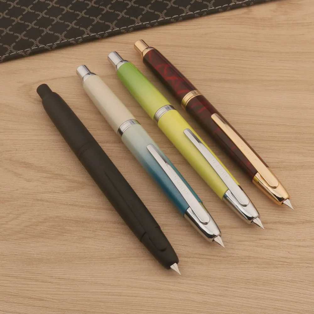 new JinHao 10 Fountain Pen Press matte black F/EF Nib Stationery Off School Supplies Gift Ink Pens Y251218