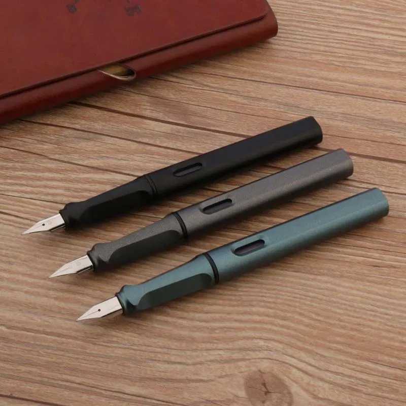 Posture Correction Matte Black 860 Fountain Pen EF Nib Plastic Frosted Green Stationery School Off Supplies Ink Pens Y251218