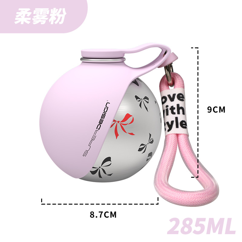 New 304 stainless steel dog outdoor water bottle portable kettle pet water dispenser for walking dogs outdoors