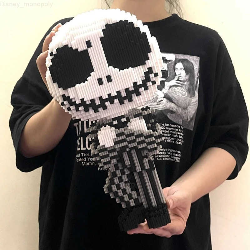 Disney Halloween Ghost Pumpkin Building Toy 3D Stereoscopic Model Desktop Decoration Halloween Gift Childrens Building Toy H251218