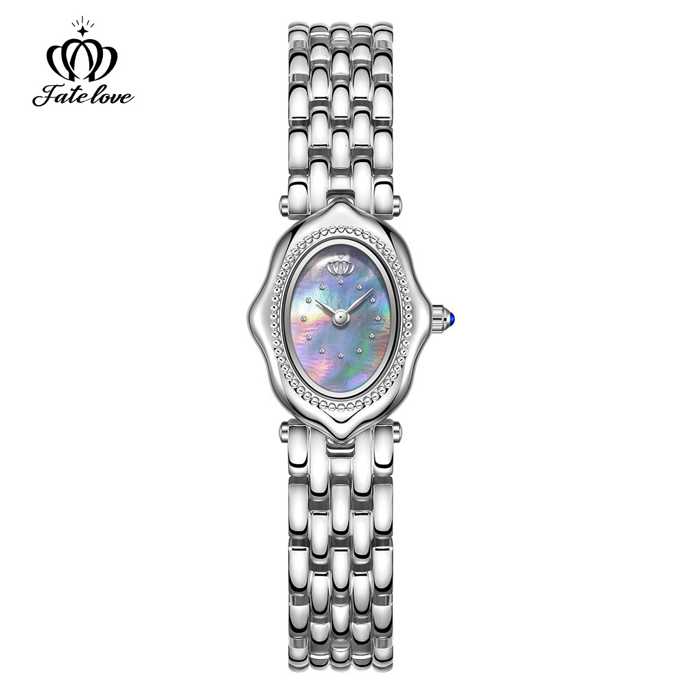 Fate Love brand new retro style designer exquisite women's watch steel strap quartz watch women's watch - view 6