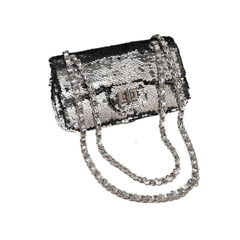 Hot Selling High Quality Small Sequin Shoulder Bag Fashion Ladies Handbags Casual Female Chain Crossbody Messenger Bags For Women New Designer Bags