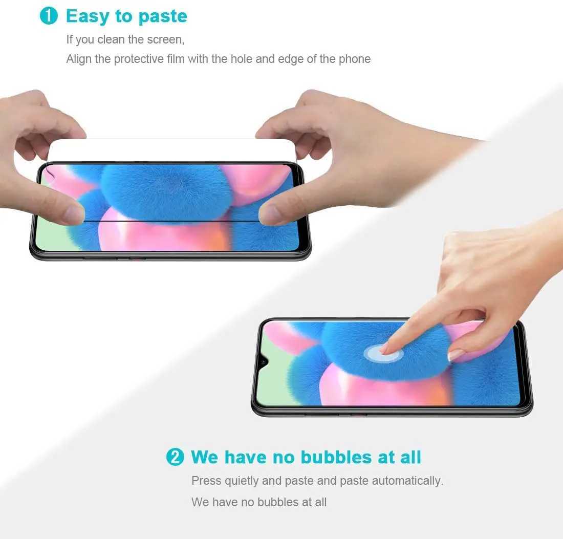 3Pcs Tempered Glass For Galaxy A50S A50 A40 A30S A30 A10E A20E A20S A20 A21S A71 A52 SCREEn Protector G251218