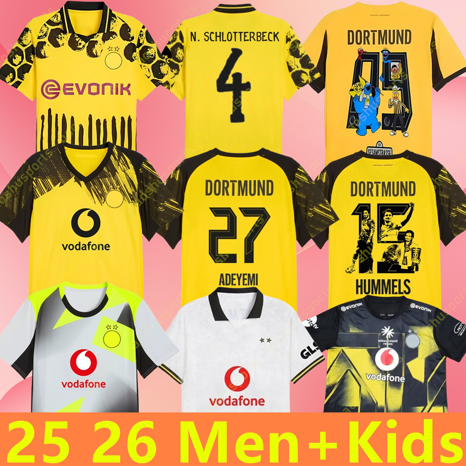 Dortmunds Trikot Soccer Jerseys 2025 2026 BVBs Special GUIRASSY 25 26 ADEYEMI Football Shirt N.SCHLOTTERBECK All Black KOBEL F.NMECHA Men Kids Kits Borussias Trikot1