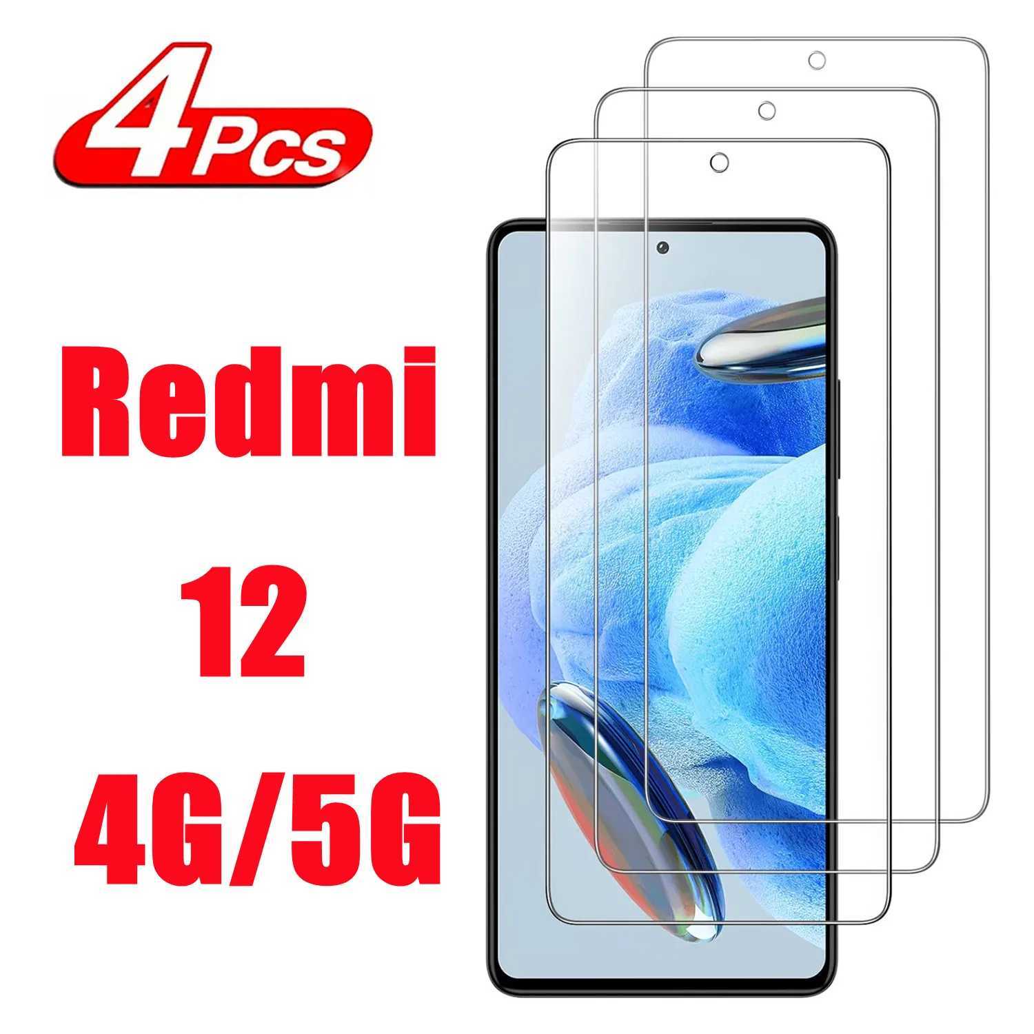1/4Pcs High definition tempered film HD For Redmi 12 4G/5G phone sCREEn protector glass film High quality glass film G251218