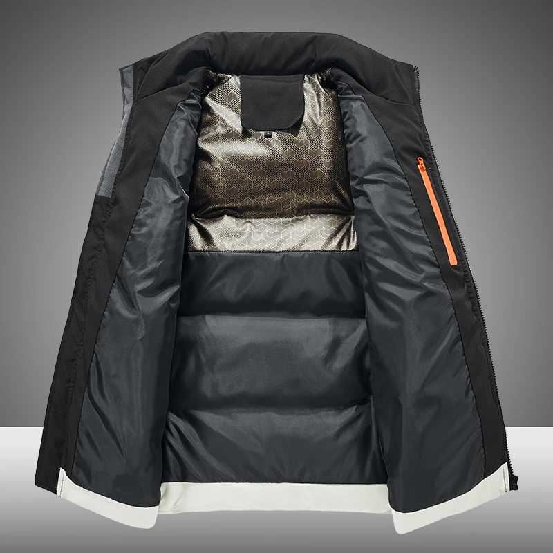 Large Size 8XL Mens Vest Jacket Winter Warm Sleeveless Men Jacket Fashion Hooded Casual Vest Men Thicken Waistcoat CoatG251218