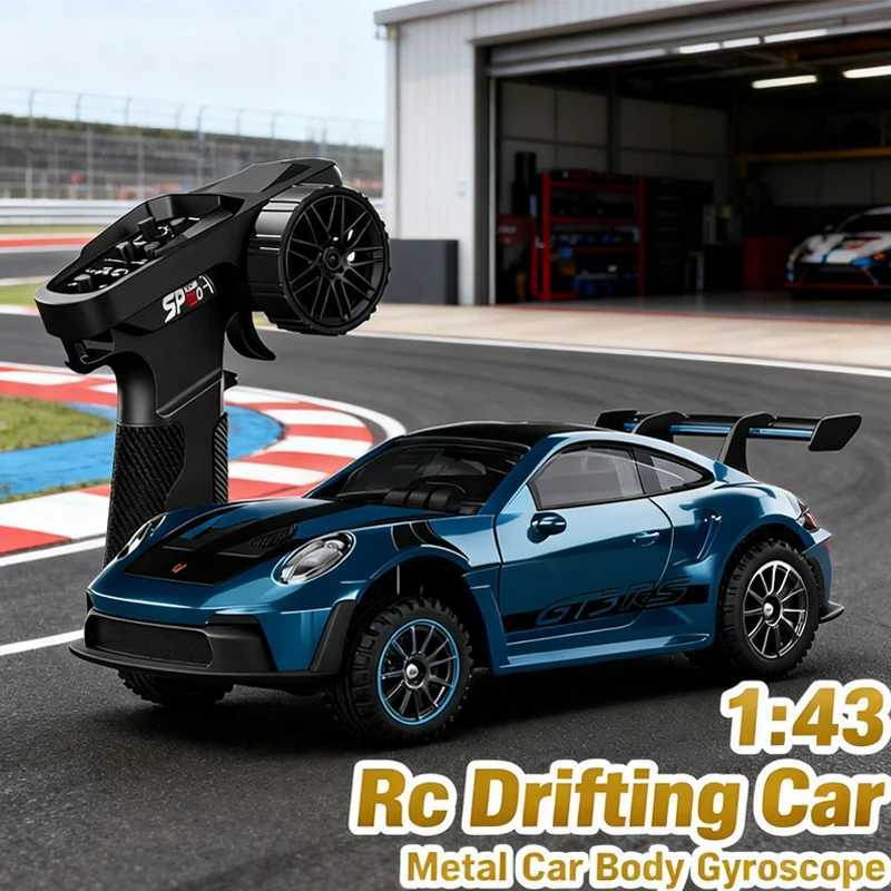 Professional 143 RC Drift Car with ESP Gyroscope Full Proportional Control 4WD Metal Body 2 Sets Tires for Realistic Drifting G251218