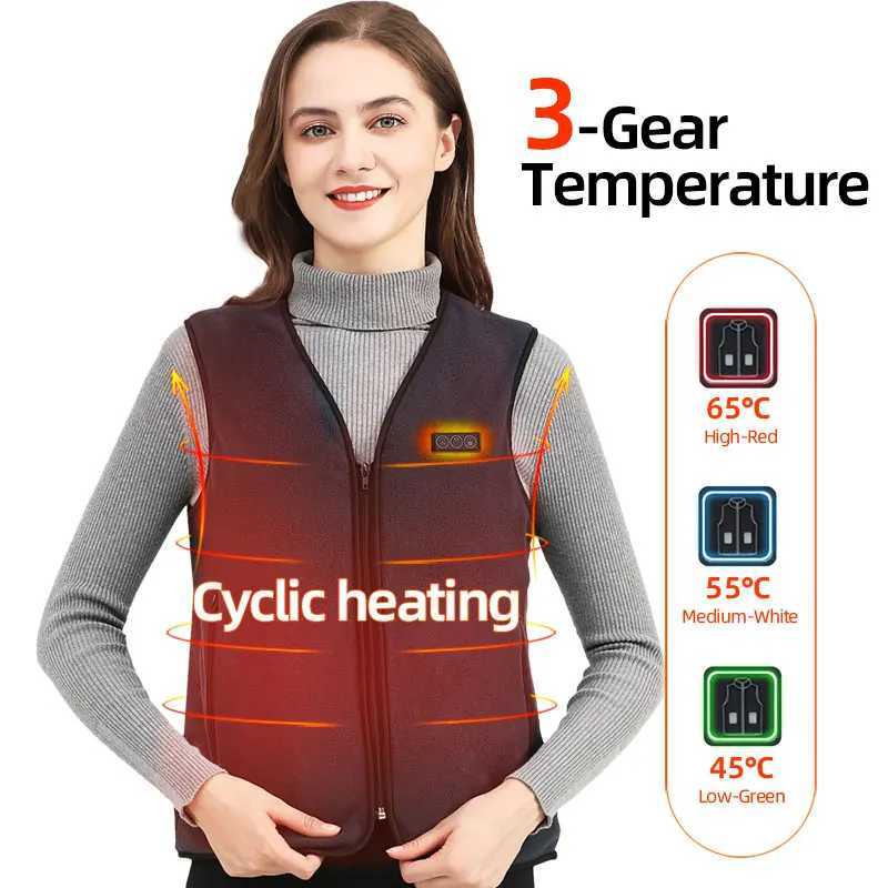 10 Areas Heated Vest Men Women Usb Electric Self Heating Vest Warming Waistcoat Heated Jacket Washable Thermal Heated ClothesG251218