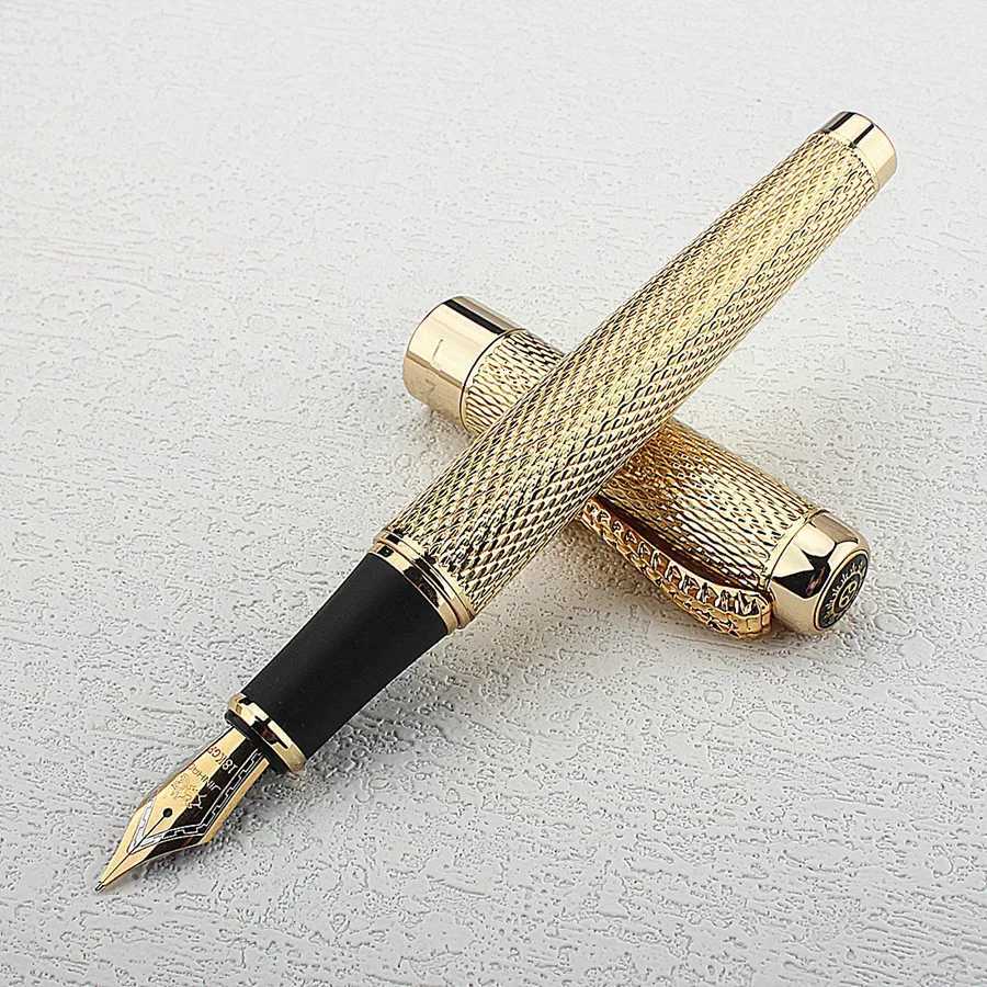 Jinhao 1200 Dragon Gold Clip Fountain Pen EF/ F Nib Off Business Creative Gift Pen Stationery Y251218