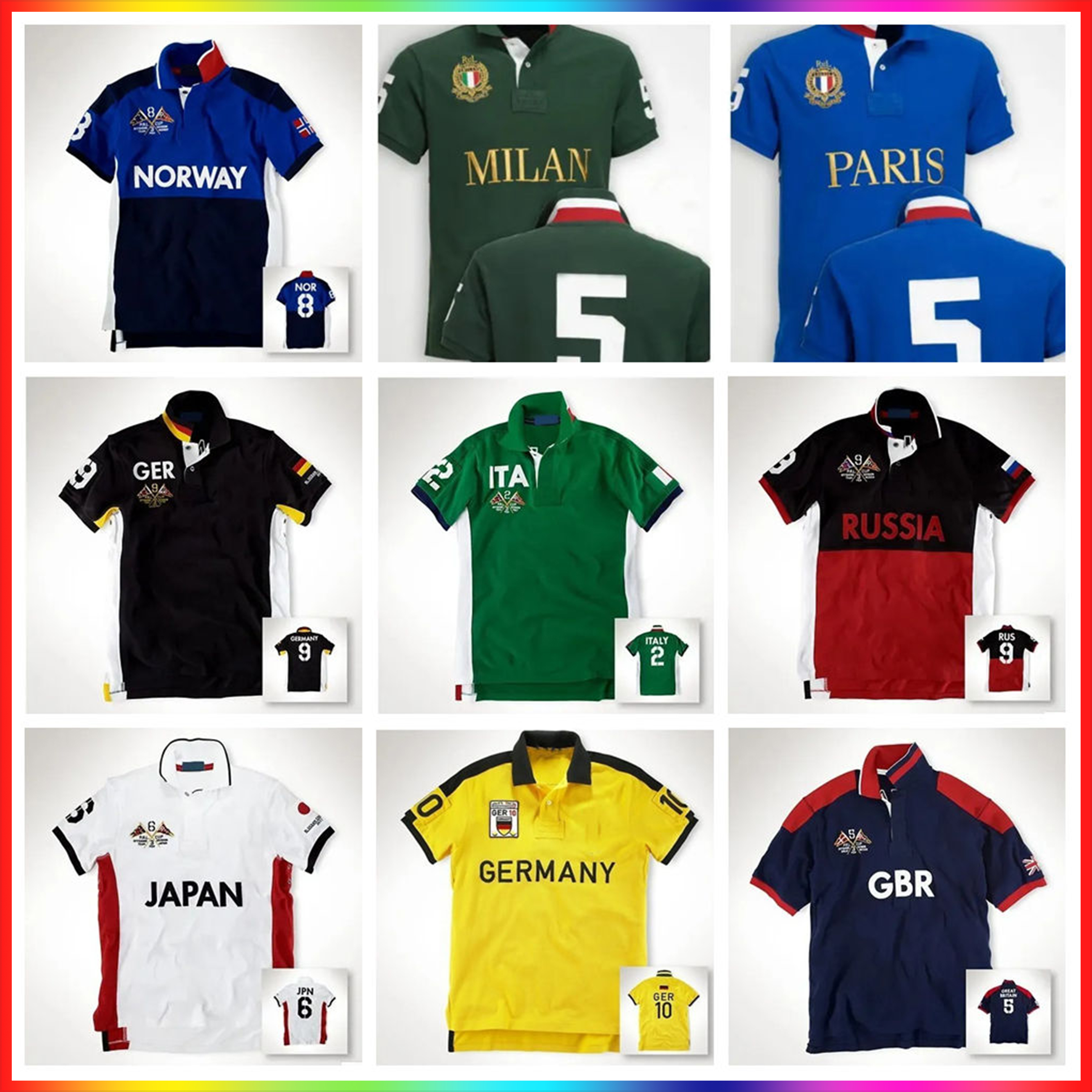 2026 Designer Polos Shirts for Mens T Shirt essential Shirts for Men City Name ITALIA Chicago New York Short Sleeve Cotton Casual embroidery Summer Fashion Tees