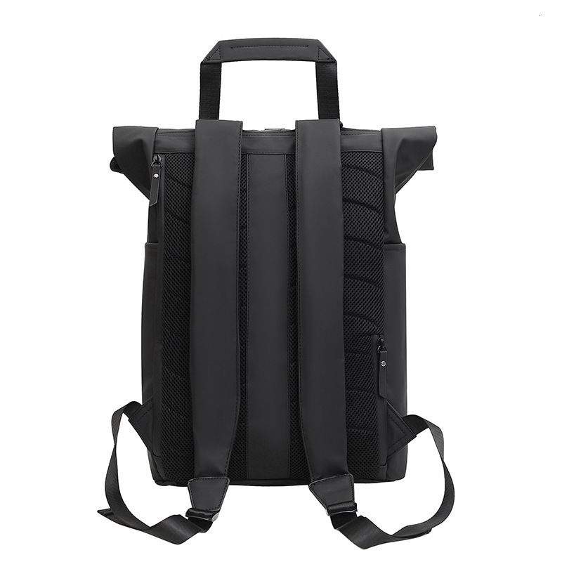 Fashionable men's roll top waterproof business backpack commuting laptop bag casual women's travel bag backpack designer bag