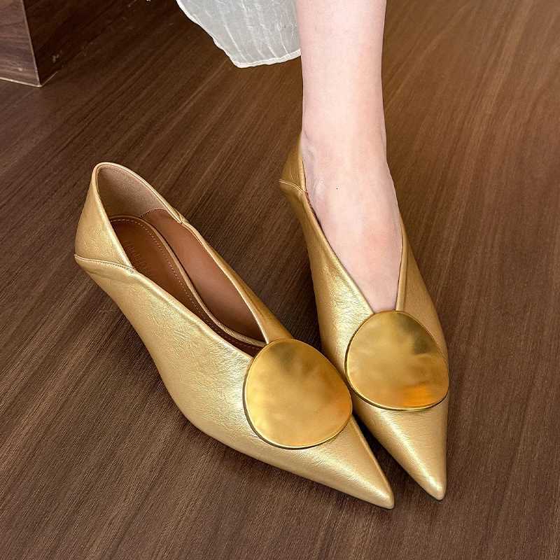 Luxury Women Heeled Shoes Pointed Toe Low Heels Designer Shoes Sexy Dress Fashion Woman Pumps 2025 Summer Elegant Zapatos Mujer Z251218