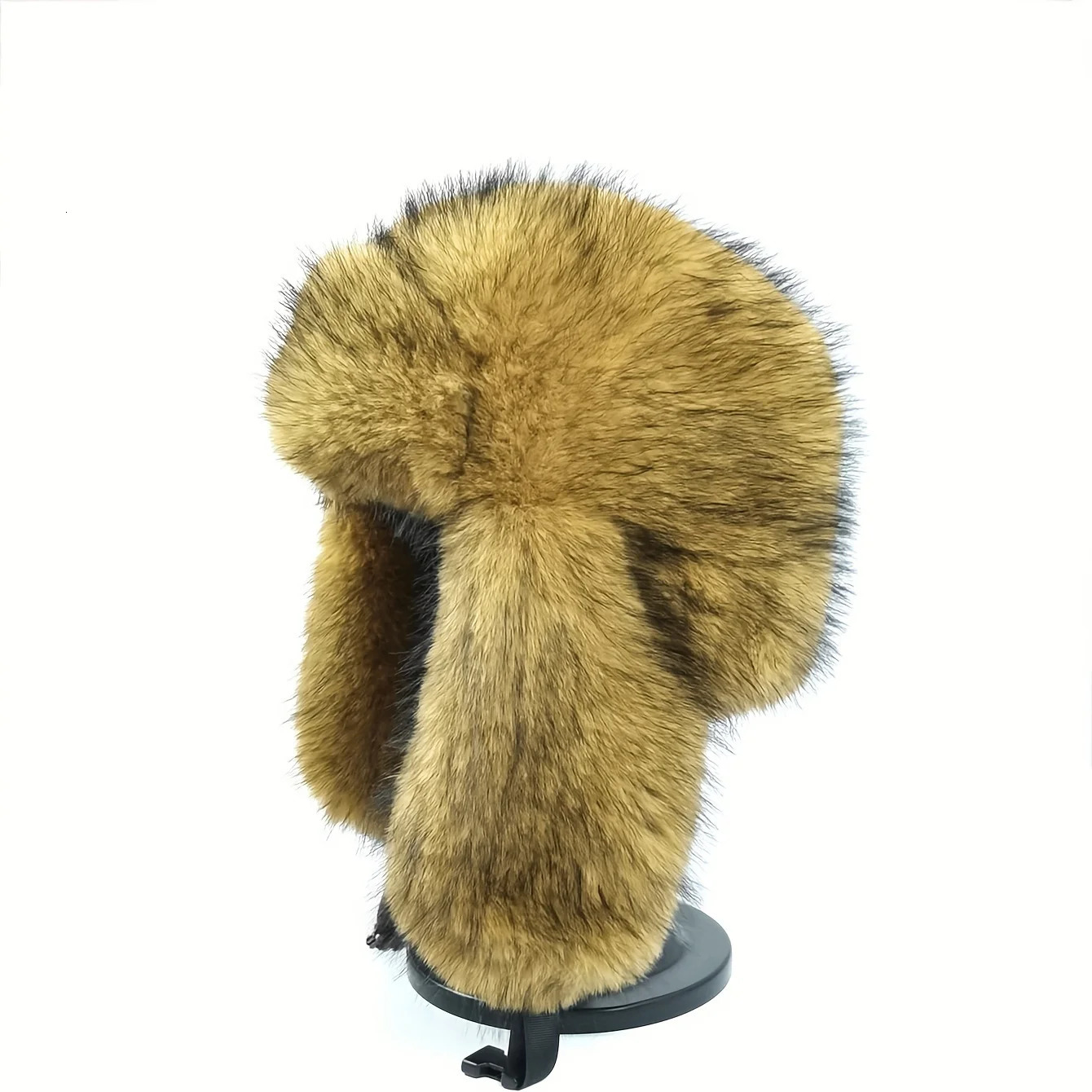 Vintage Faux Fur Ushanka - Warm Ear Flap Hat for Skiing Hiking Daily Use Durable Classic Style with Hook-and-Loop Closure 251218