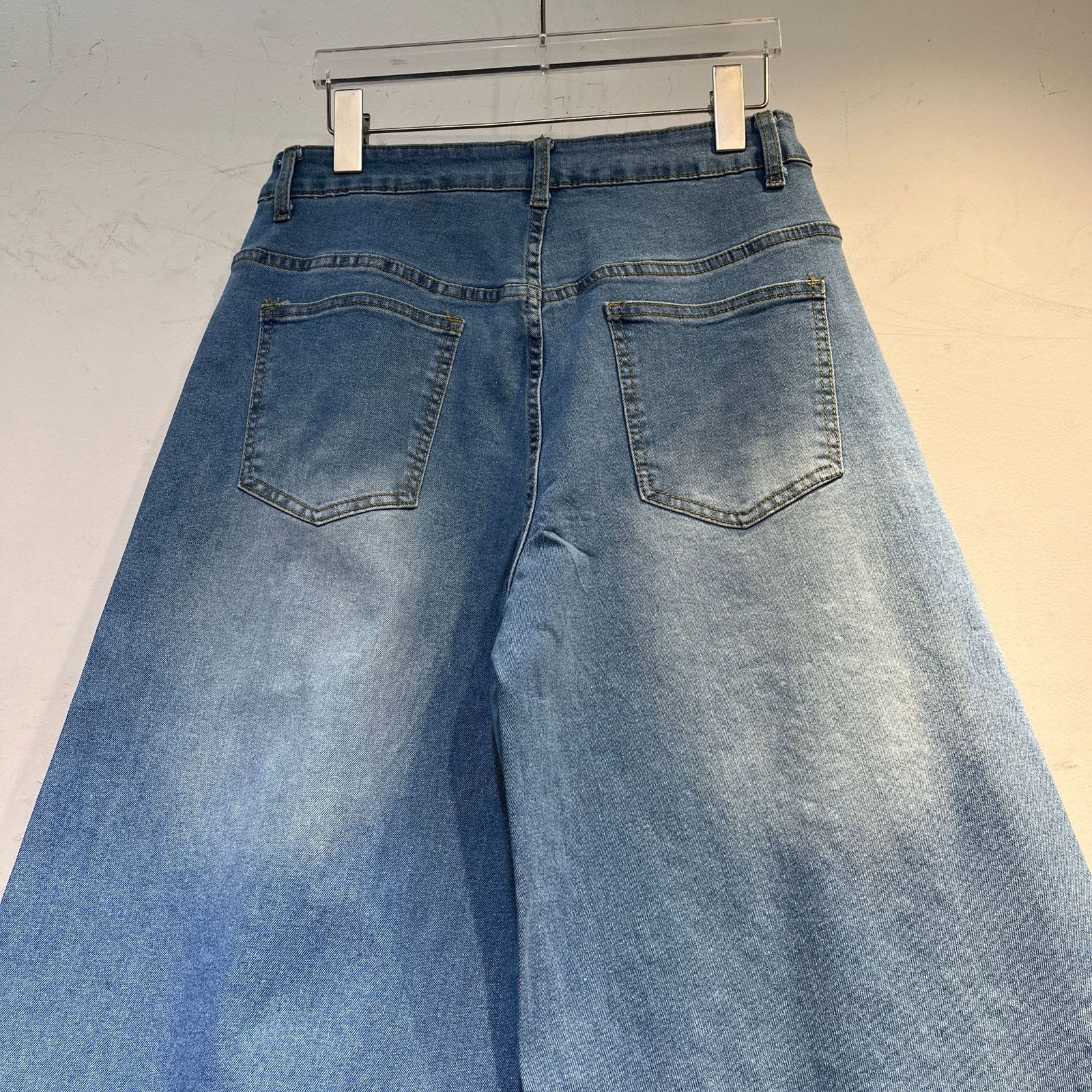 2026 Early Spring Heavy Craft High-End Color Diamond Design Plus Size Slimming Loose Jeans for Women