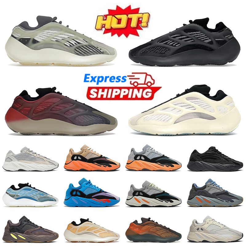 Top Quality Designer 700 Sneakers Running Shoes Fade Salt Azael Dark Glow Big Size 46 Hi-Res Blue Red Carbon for Mens Women v2 v3 Trainers Loafers Shoe