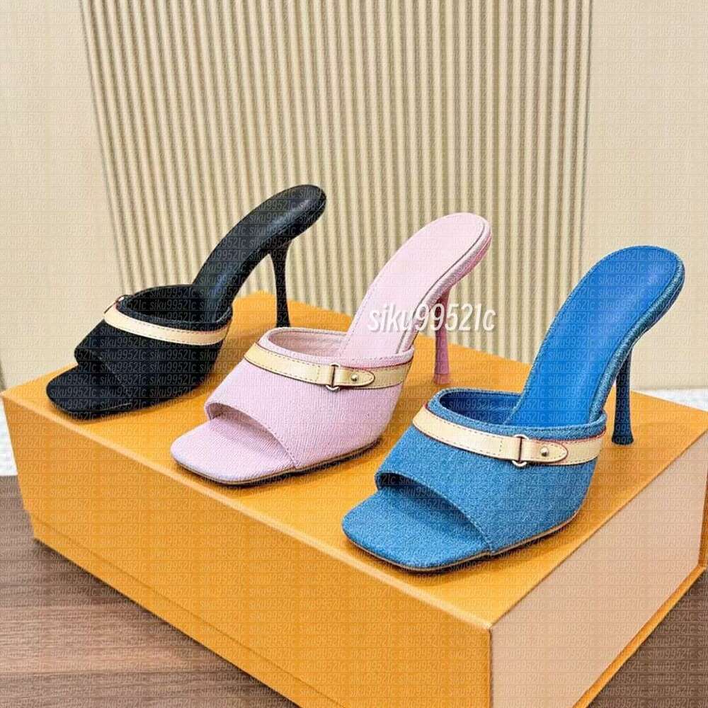 Heels designer shoes Women blue black brown Leather High heels shoes woman designer Woman Kitten Heel Female Designer 35-42