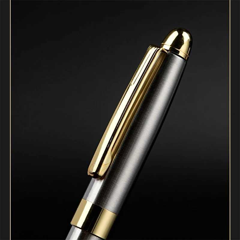 1 High-end Metal Ballpoint Pen Business Signature Writing Gel Pen Ballpoint Pen Student Pract Pen Writing Stationery Y251218