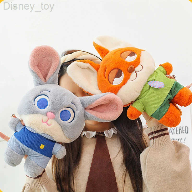 Disney Zootopia Stuffed Animal Plush Toy Fox Judy Hopps Rabbit Nick Wilde Fox Doll Zootropolis Doll Girl Gift Children H251218