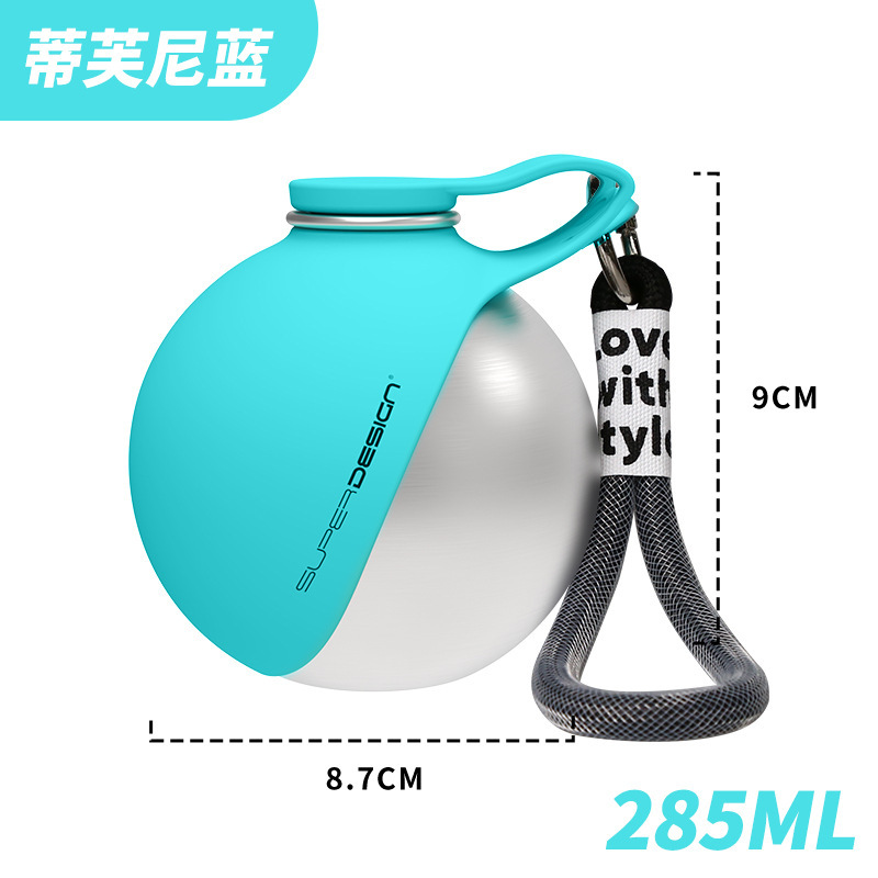 New 304 stainless steel dog outdoor water bottle portable kettle pet water dispenser for walking dogs outdoors