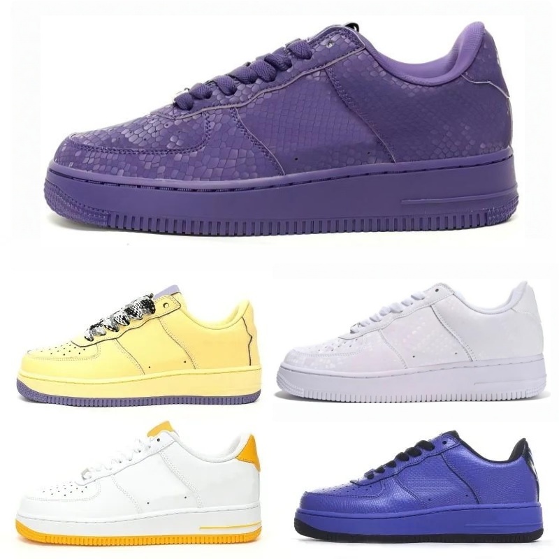 2025 Designer 1s Manba low Running Shoes Forever White FC Barcelona Persian Violet Mentality Court Purple Sport Men Women Sports Low Sneakers 36-45