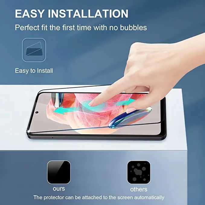 3PCS Tempered Glass For Redmi Note 11 Pro 12 11S Plus 10 5G Screen Protector G251218