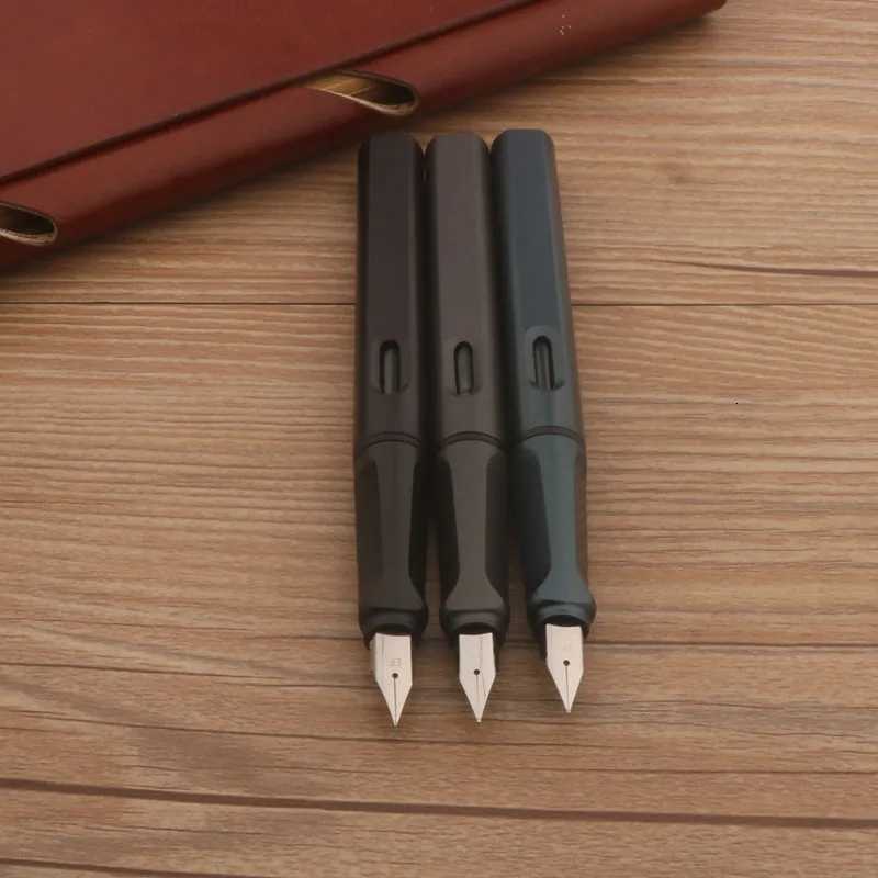 Posture Correction Matte Black 860 Fountain Pen EF Nib Plastic Frosted Green Stationery School Off Supplies Ink Pens Y251218