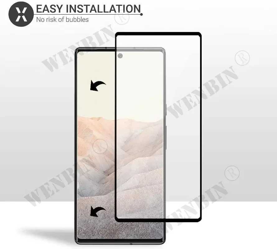 3 Pcs Tempered Glass For Google Pixel 10 9 8 7 6 Pro XL 7A 5A 3 XL Curved Full Cover Screen Protector G251218