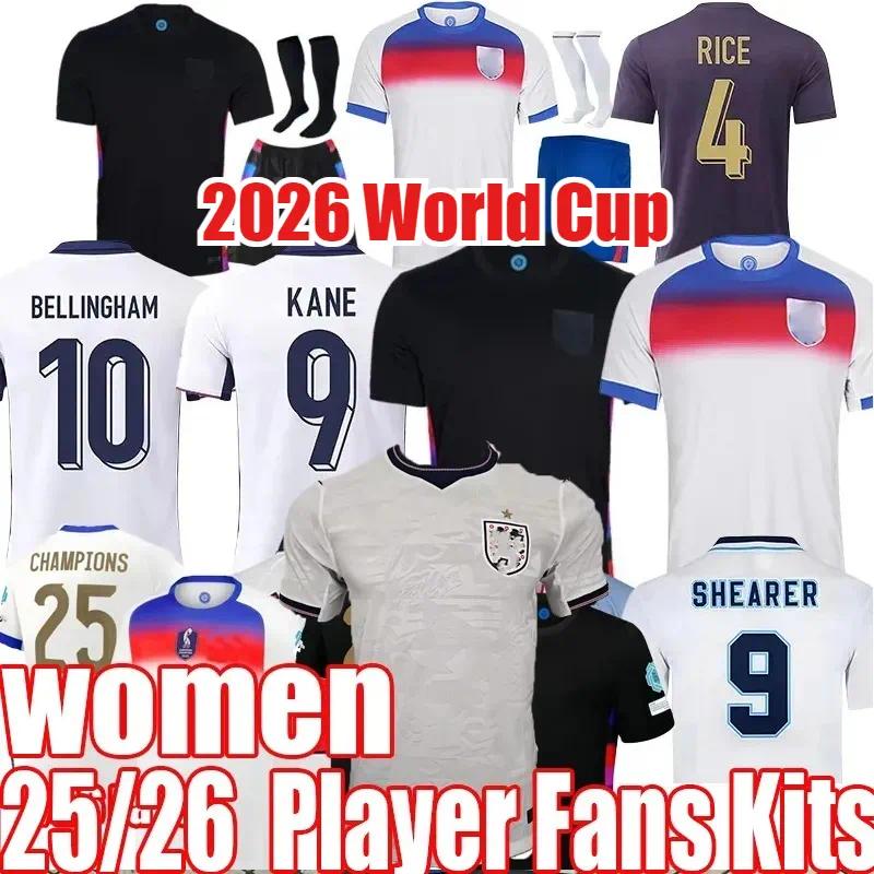 2026 World Cup EnGLaNdS Football Shirt SAKA Soccer Jersey 26 27 Men Kids KANEHarry Kane MAINOO BOWEN RICE FODEN GORDON TONEY PALMER PICKFORD Soccer Uniforms WOMEN