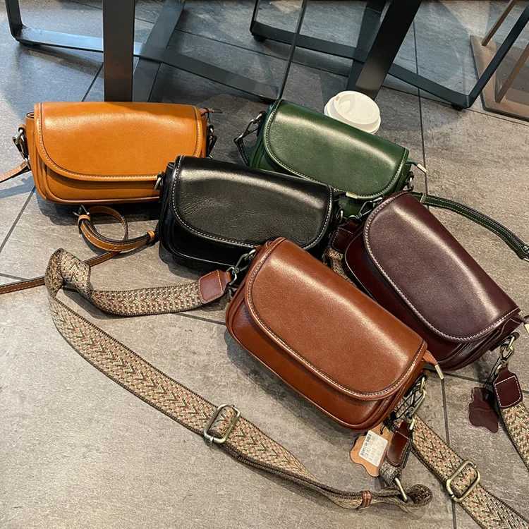 Womens Cow Leather Bag Cross-body Bag Ladies High Quality Phone Bag Versatile Genuine Leather Shoulder Purse Casual HandbagsT251218