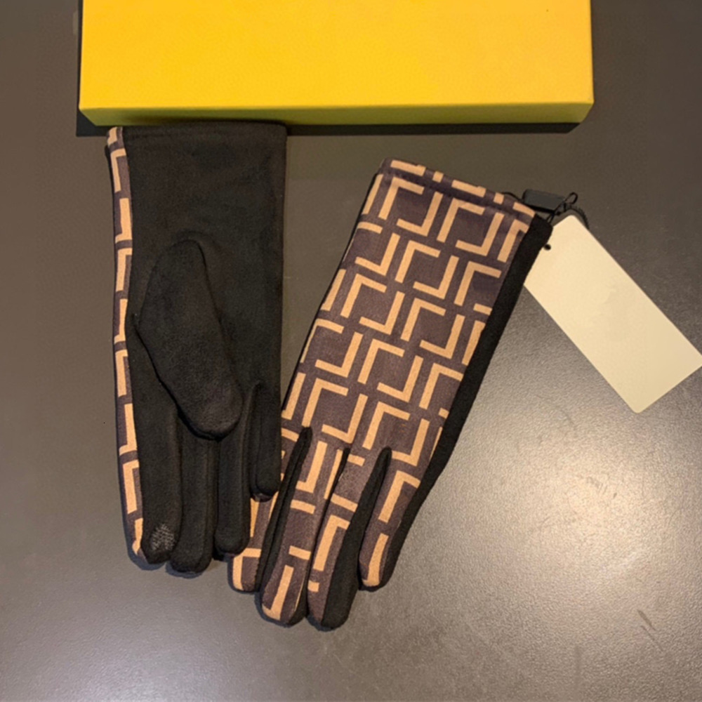 Five Fingers Gloves Designer Winter Cashmere Glove 2022 Fashion Men Women Leather Gloves Christmas Gifts