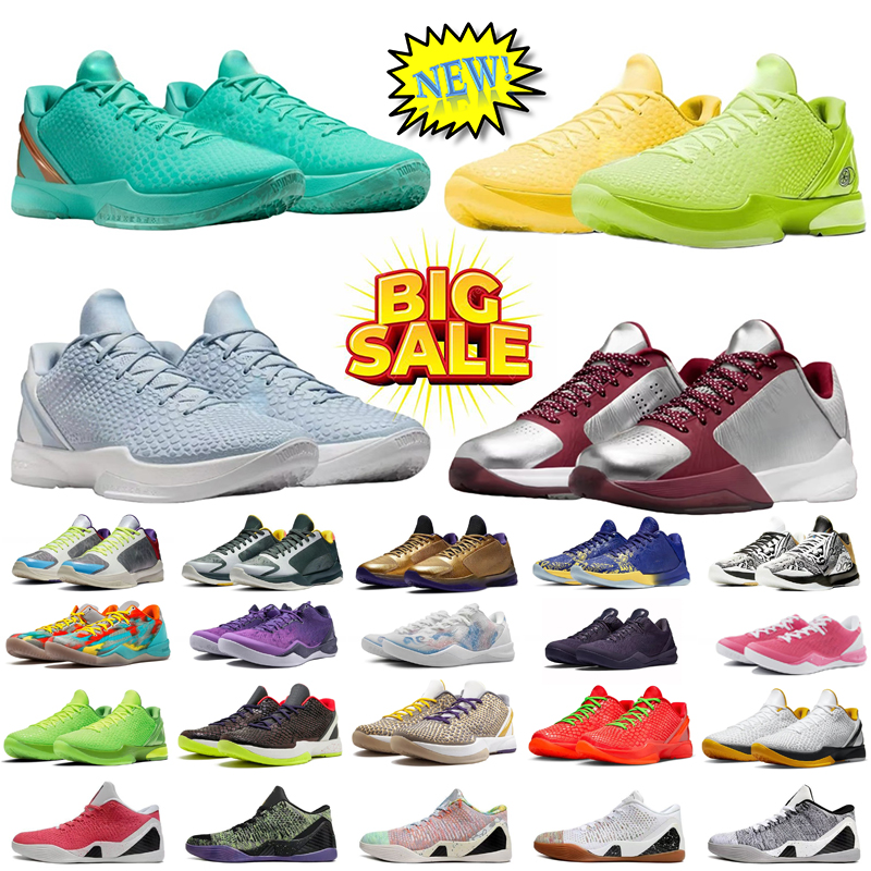 Designer Mamba Basketball Shoes Eybl Protro 6 Mambacita 5 Think Pink X-Ray Easter Del Sol Black for Men Women Trainers Outdoor Sports Sneakers 40-46