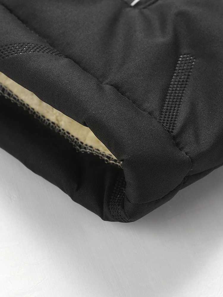 Mens Hooded Vest Fleece Lined Warm Winter Sleeveless Jacket Cotton Padded Zip Up Waistcoat Casual Outerwear for Cold WeatherG251218