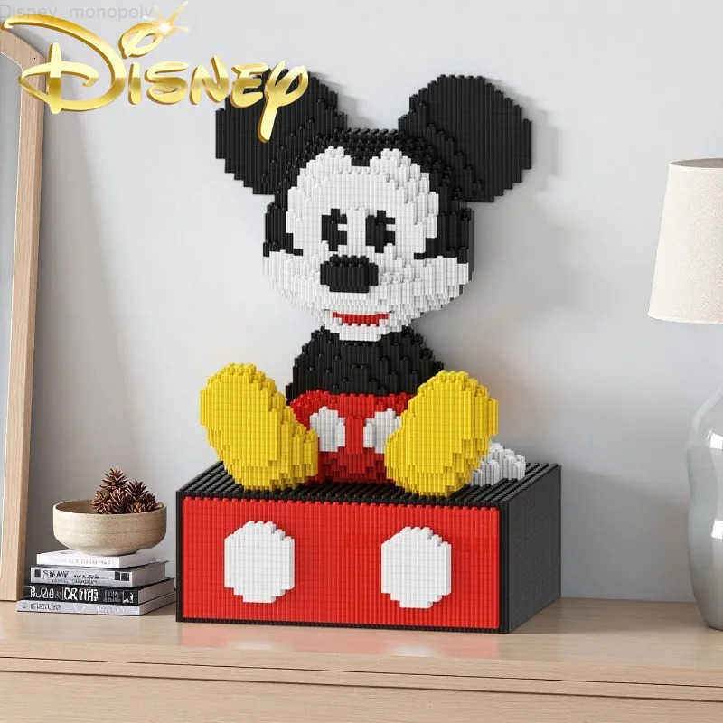 Disney Disneys New Mickey Building Block Toys Splicing Building Block Ornaments Educational Childrens Toys Childrens Birthday Gift H251218