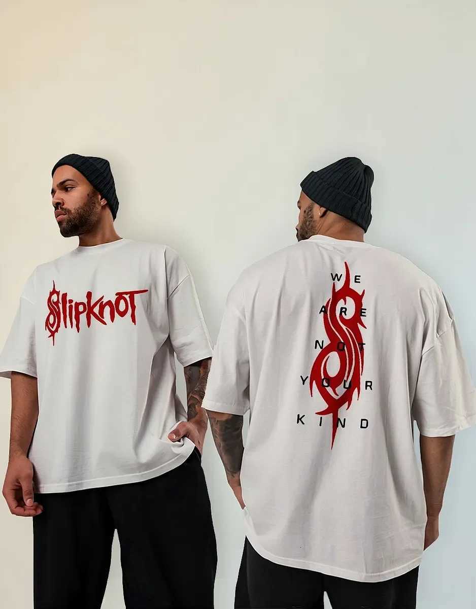 We Are Not Your Kind T-shirt Heavy Metal Cotton Tee Man Rock Band Clothes Men Women Slipknots Double Sided Print Tee Clothing X251218