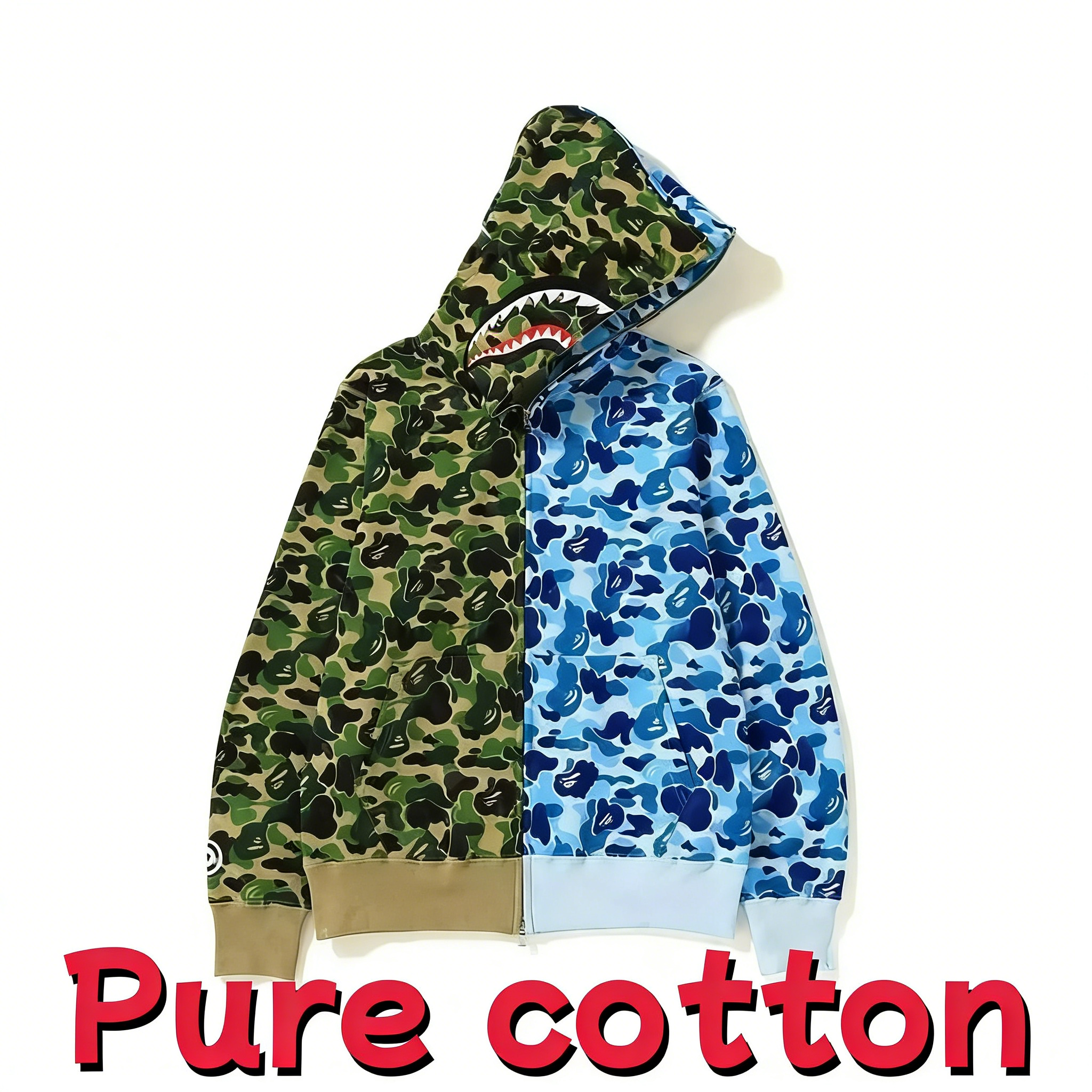 Designer Mens Hoodies t shirt Full Zip Up Jackets Men Women Sweetwear Jacket Pattern Hoodie Sweatshirts For Male Colors unisex tracksuits w1