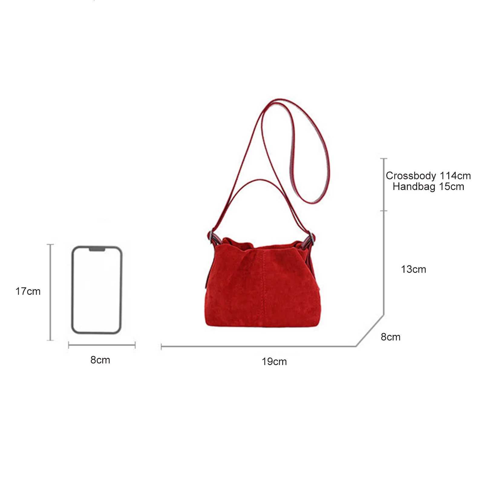 PU Crossbody Purse Solid Color Tote Handbag Lightweight Crossbody Bag Drawstring for Women Daily Use Special OccasionT251218