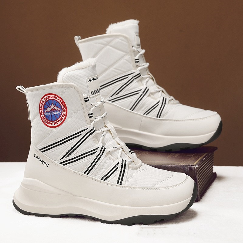 2026 Luxury Boot Men Women Winter Plush Lined Boots, Waterproof Anti-Slip Snow Boots Extra Thick Warm Cold Weather Shoes Free Shipping