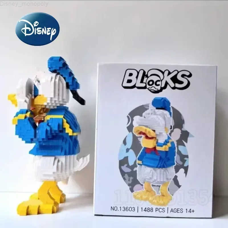 Disney Mickey Minnie New Childrens Building Block Cartoon 3D Model Toy Building Block Educational Childrens Toy Birthday Gift H251218