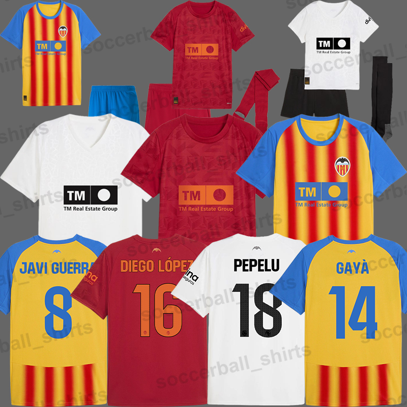 GAYA Valencia 2025 2026 soccer jerseys VCF HOMAGE jersey MOSQUERA RAFA MIR camisetas de futbol JAVI GUERRA HUGO DURO VAZQUEZ football shirts top 24 25 26 men kids kit