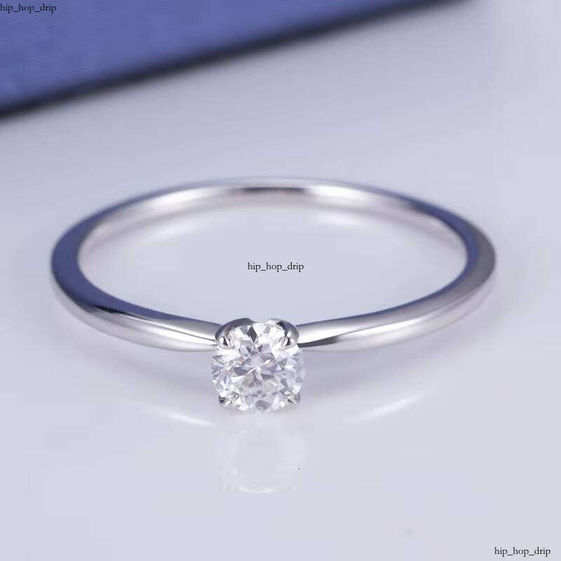 VVS Moissanite Misan S925 10k 14k 18k Pure Gold Silicon Stone Solitaire Engagement Wedding Ring Classic Style Good Price Jewelry