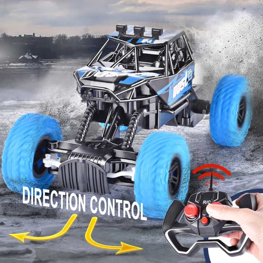 Remote control car with colorful flashing lights rubber wheels off-road toy car suitable for Christmas childrens gifts D260317
