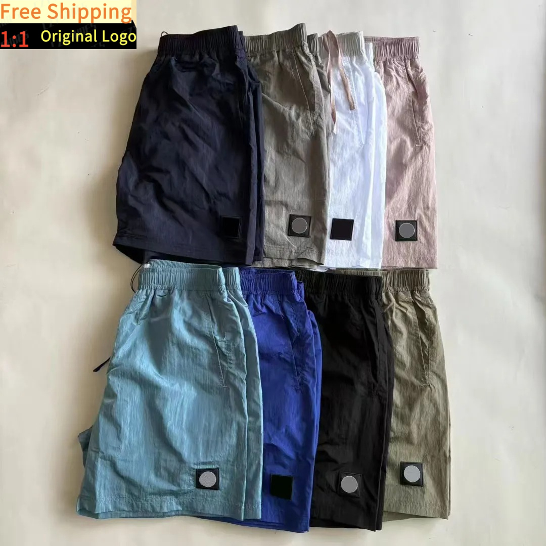 Designer Shorts Luxury Embroidery Mens Metal Nylon Shorts Street Sports Shorts Quick Drying SwimWear Man Beach Shorts M-2XL yeclo02