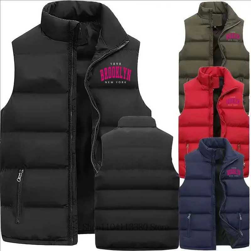 Men Women Clothing Autumn Winter Fashion Casual Mandarin Collar Sleeveless Jacket Vest Coat Warm Comfortable Zipper Jacket VestG251218