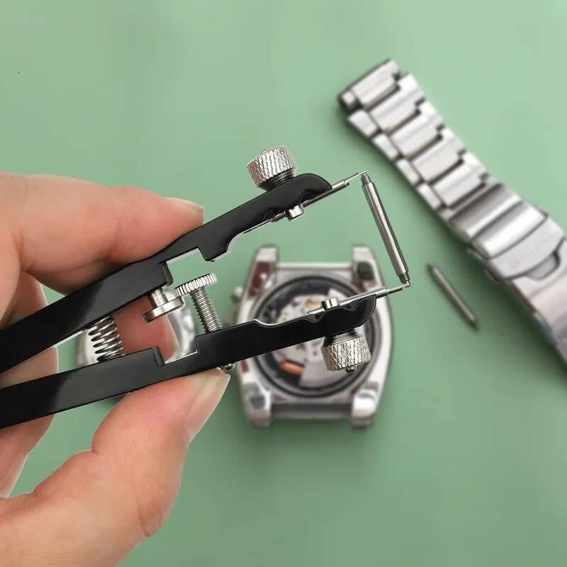 Bar Set Watchband Pliers With 10 Pins Watch Wrist Ban Repair Remove Tool Spring Plier Tweezer