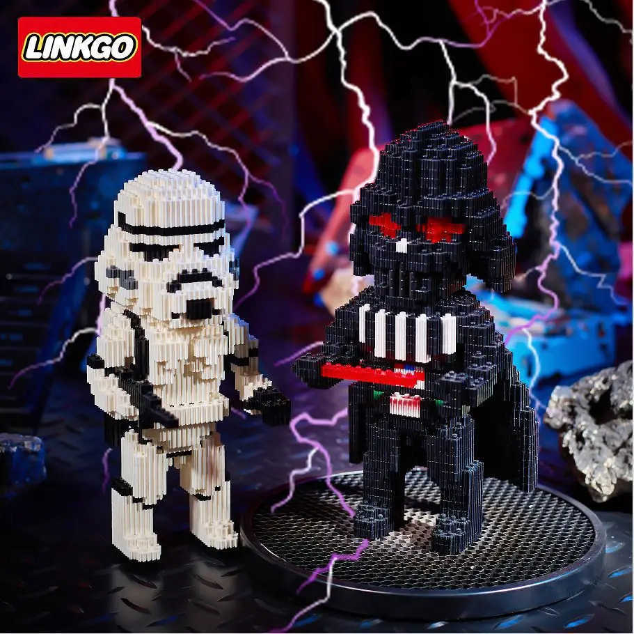 Disney Star Wars Marvel Building Blocks Spiderman Stormtroopers Darth Vader Assembly Ironman 3D Model Connection Mini Brick Figure Toys H251218