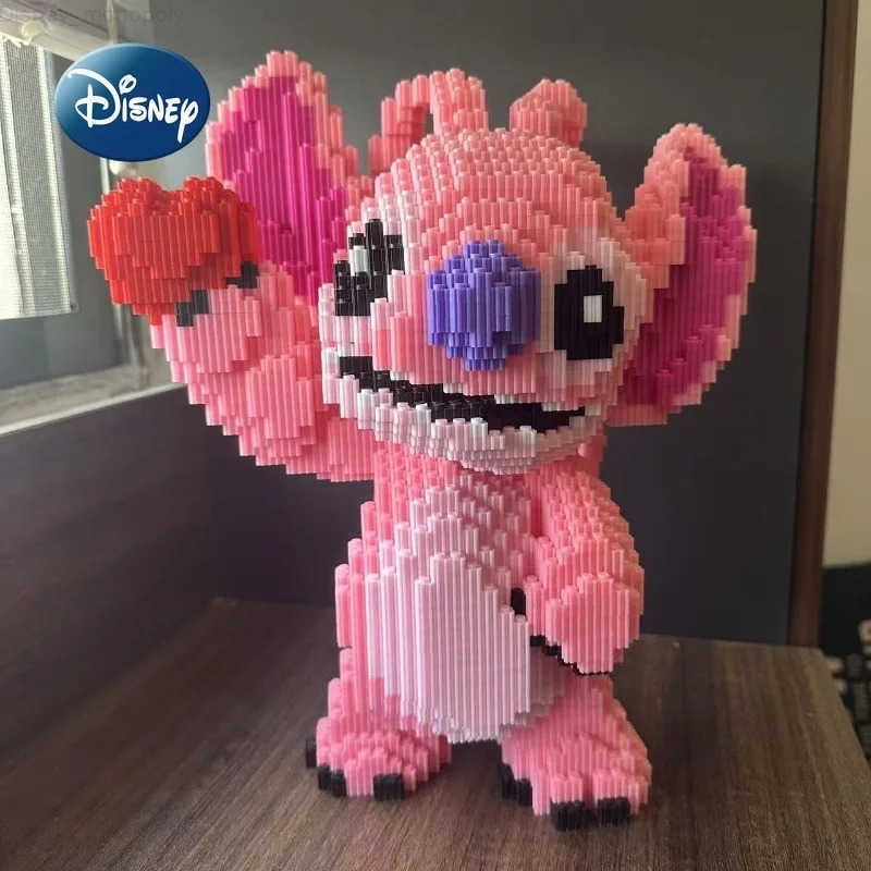 Disney Disneys New Stitch Building Block Toys Small Particles Educational Childrens Puzzle Toys 30cm Building Block Toy Ornaments H251218